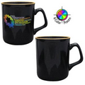 10 Oz. Titan with Halo Mug - 4 Color Process (Black/Yellow)